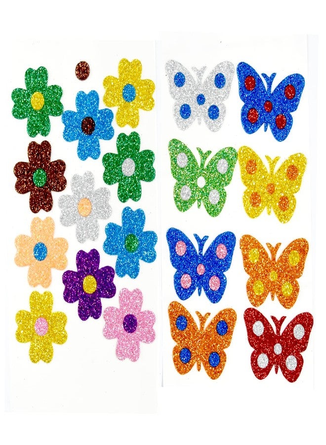 TRIACE Glitter Stickers. 3D Foam Stickers with Different Shapes. - Image 5
